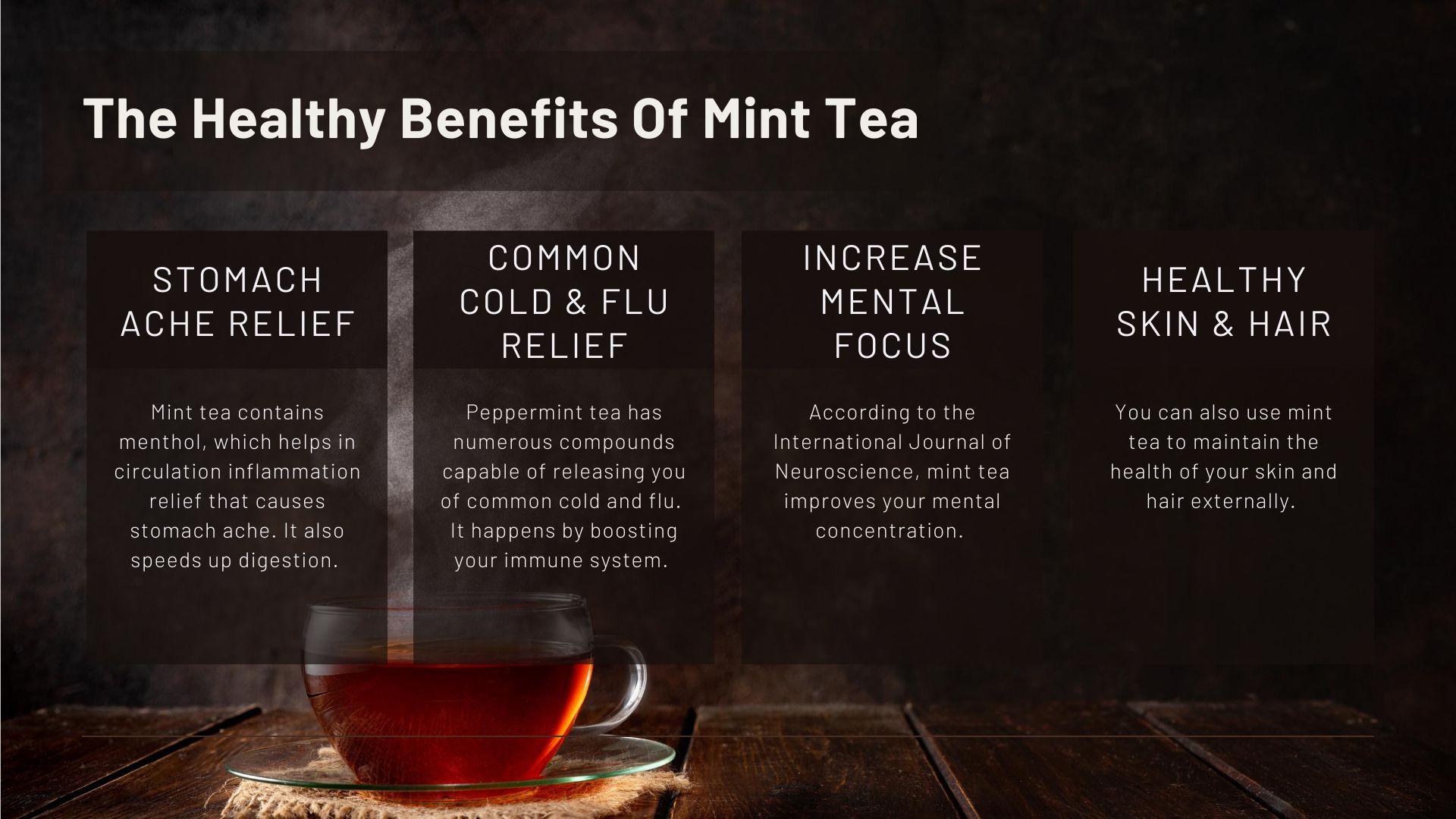 mint tea benefits