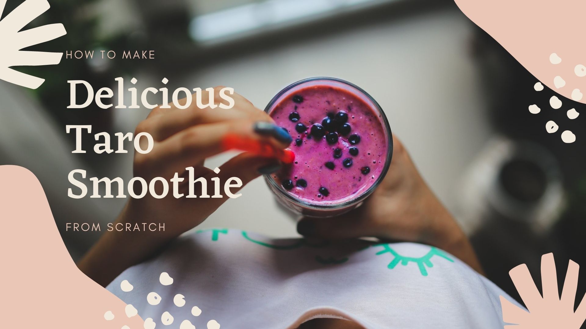 How To Make Delicious Taro Smoothie From Scratch